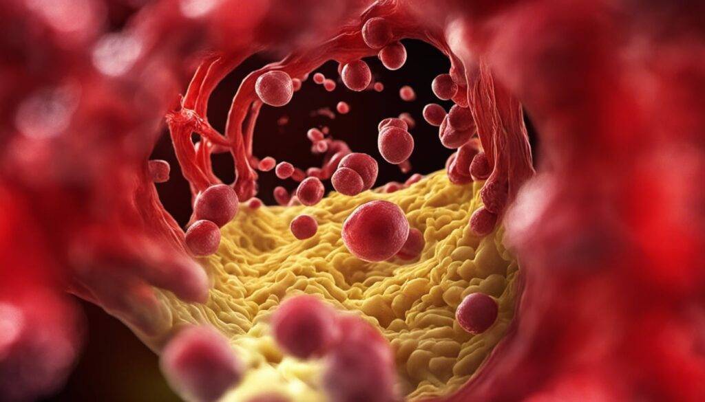 Triglycerides cholesterol inside blood vessel Lipoproteins LDL