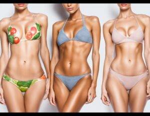 attractive supermodels posing veggies healthy weight