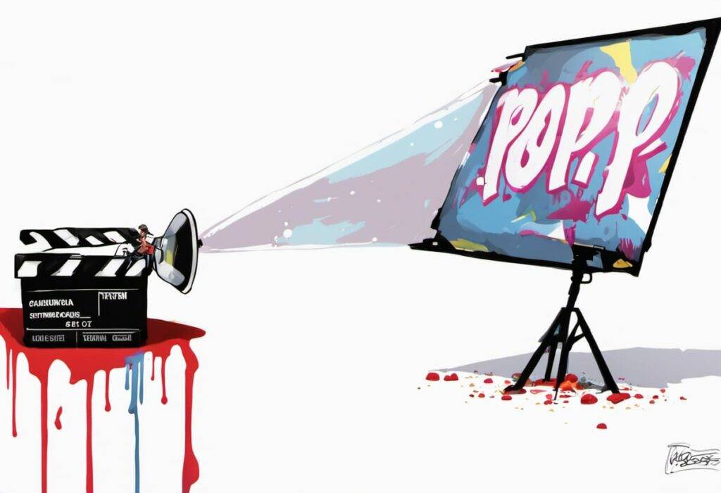 projector Movie popcorn dvd blu-ray streaming clapper
