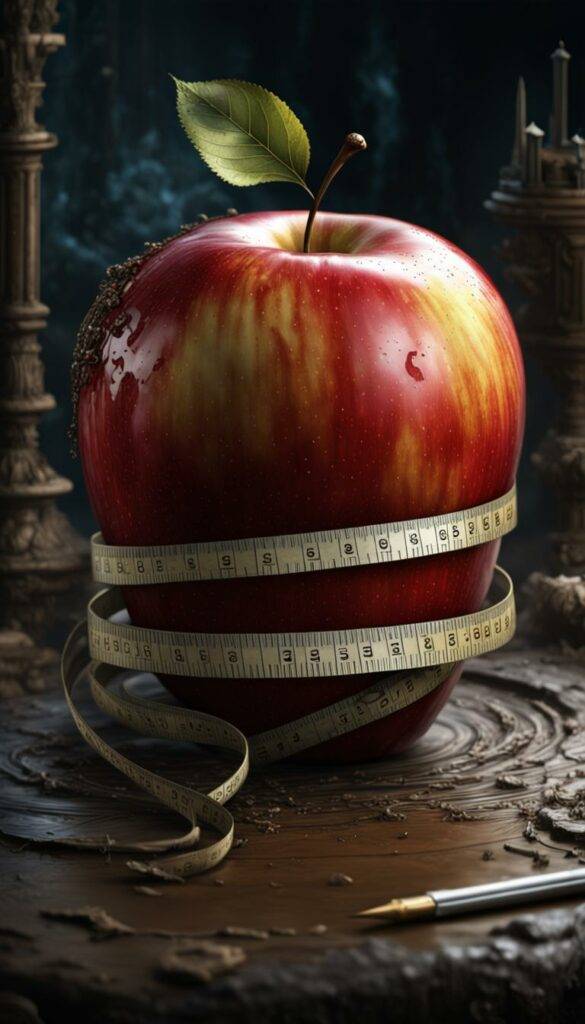 Apple With a Measuring Tape Around it #ObesityControlTips #Semaglutide #WeightLoss